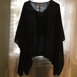 Black sheer blouse